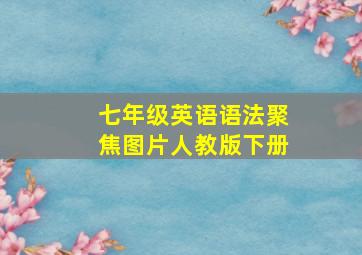 七年级英语语法聚焦图片人教版下册