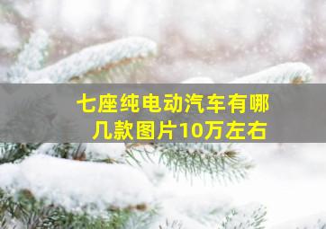 七座纯电动汽车有哪几款图片10万左右