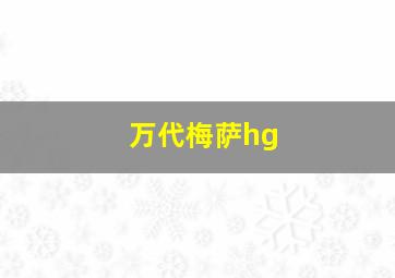 万代梅萨hg