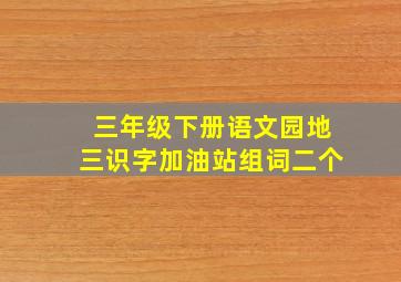 三年级下册语文园地三识字加油站组词二个