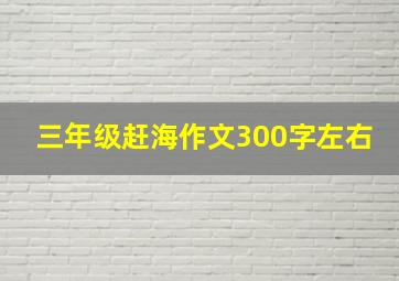 三年级赶海作文300字左右