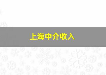 上海中介收入