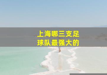 上海哪三支足球队最强大的