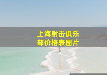 上海射击俱乐部价格表图片