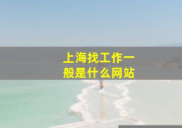 上海找工作一般是什么网站