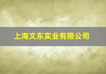 上海文东实业有限公司