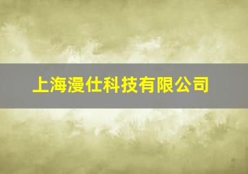 上海漫仕科技有限公司