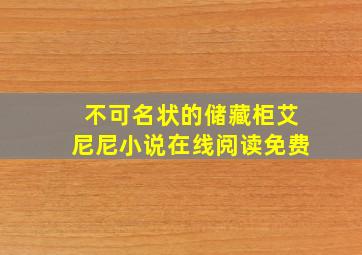 不可名状的储藏柜艾尼尼小说在线阅读免费