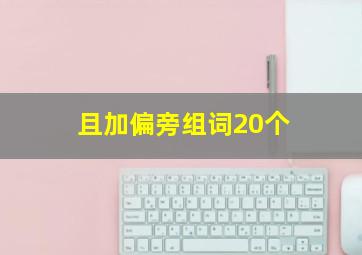 且加偏旁组词20个