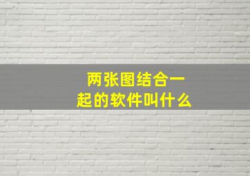 两张图结合一起的软件叫什么