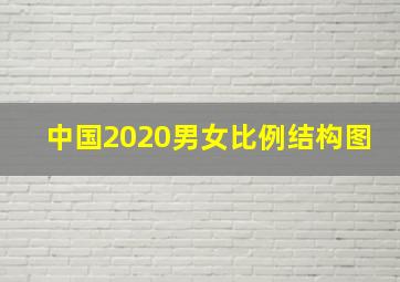 中国2020男女比例结构图