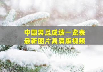 中国男足成绩一览表最新图片高清版视频