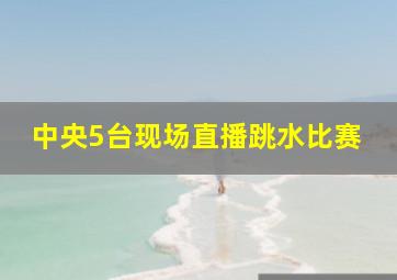 中央5台现场直播跳水比赛