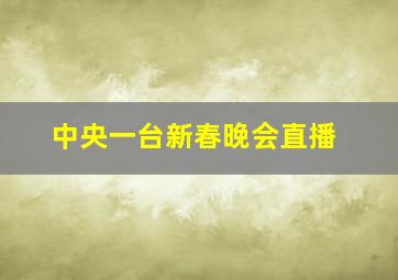 中央一台新春晚会直播