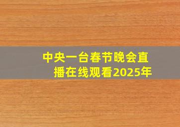 中央一台春节晚会直播在线观看2025年