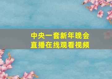 中央一套新年晚会直播在线观看视频