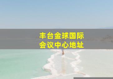 丰台金球国际会议中心地址