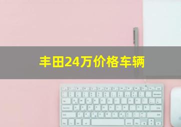 丰田24万价格车辆