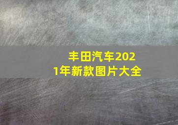 丰田汽车2021年新款图片大全