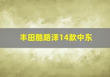 丰田酷路泽14款中东