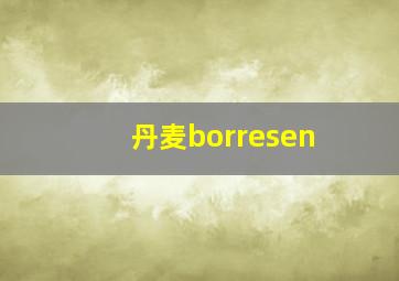 丹麦borresen