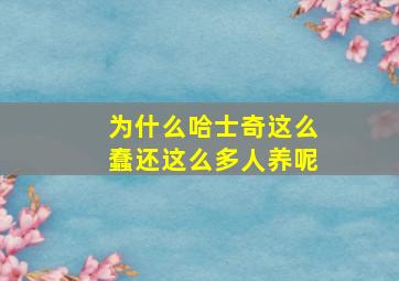 为什么哈士奇这么蠢还这么多人养呢