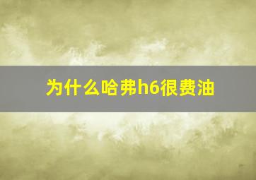 为什么哈弗h6很费油