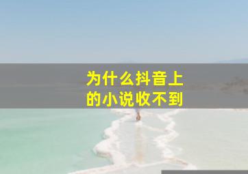 为什么抖音上的小说收不到