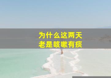 为什么这两天老是咳嗽有痰