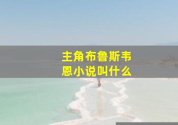 主角布鲁斯韦恩小说叫什么