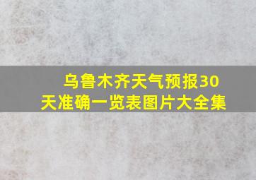 乌鲁木齐天气预报30天准确一览表图片大全集