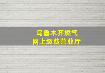 乌鲁木齐燃气网上缴费营业厅