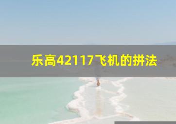 乐高42117飞机的拼法