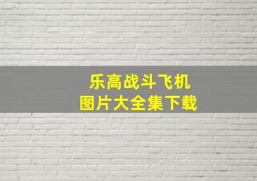 乐高战斗飞机图片大全集下载