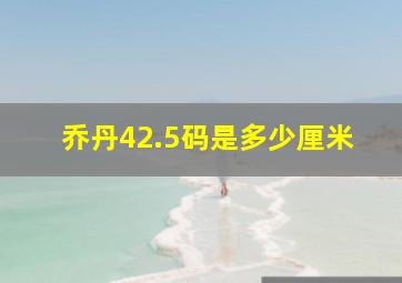 乔丹42.5码是多少厘米