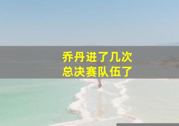 乔丹进了几次总决赛队伍了