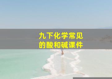 九下化学常见的酸和碱课件