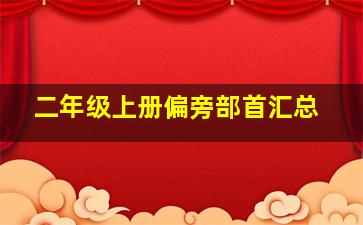 二年级上册偏旁部首汇总