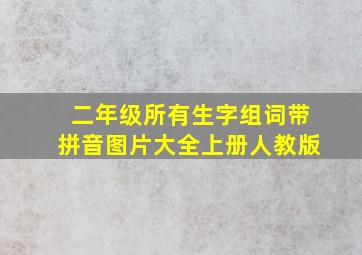 二年级所有生字组词带拼音图片大全上册人教版