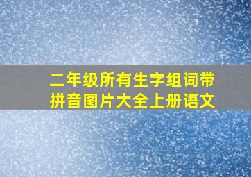 二年级所有生字组词带拼音图片大全上册语文