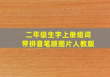 二年级生字上册组词带拼音笔顺图片人教版