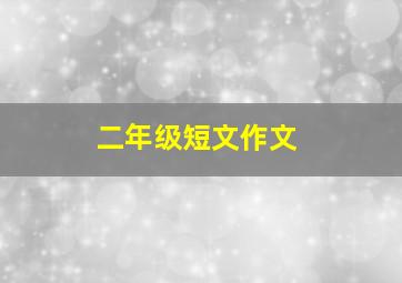 二年级短文作文