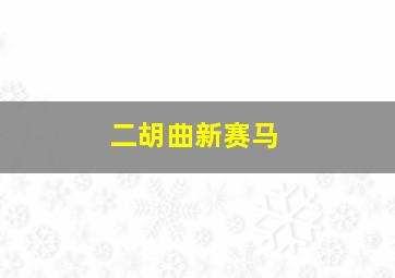 二胡曲新赛马