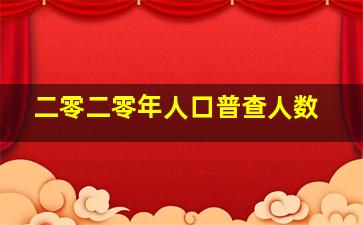 二零二零年人口普查人数