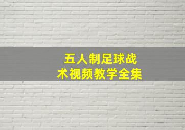 五人制足球战术视频教学全集