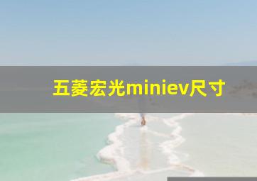 五菱宏光miniev尺寸