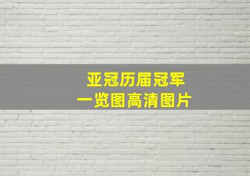 亚冠历届冠军一览图高清图片