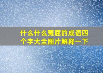 什么什么冤屈的成语四个字大全图片解释一下