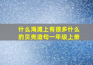 什么海滩上有很多什么的贝壳造句一年级上册