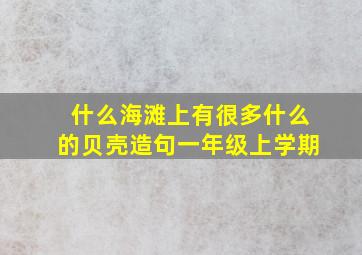 什么海滩上有很多什么的贝壳造句一年级上学期